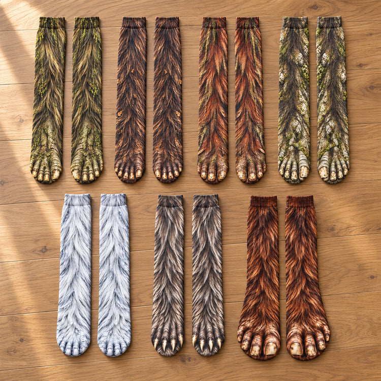 Funny Gag Gifts For Coworkers, Family, Dad - Bigfoot Sasquatch - Personalized Socks 1