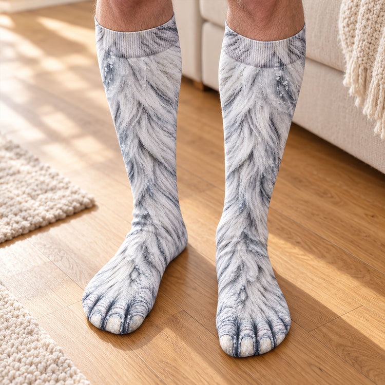 Funny Gag Gifts For Coworkers, Family, Dad - Bigfoot Sasquatch - Personalized Socks 4