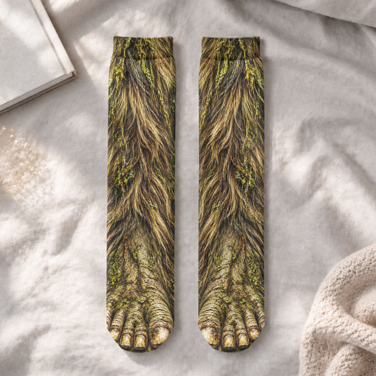 Funny Gag Gifts For Coworkers, Family, Dad - Bigfoot Sasquatch - Personalized Socks 5