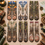 Funny Gag Gifts For Coworkers, Family, Dad - Hiking, Camping Lovers - Personalized Socks 5