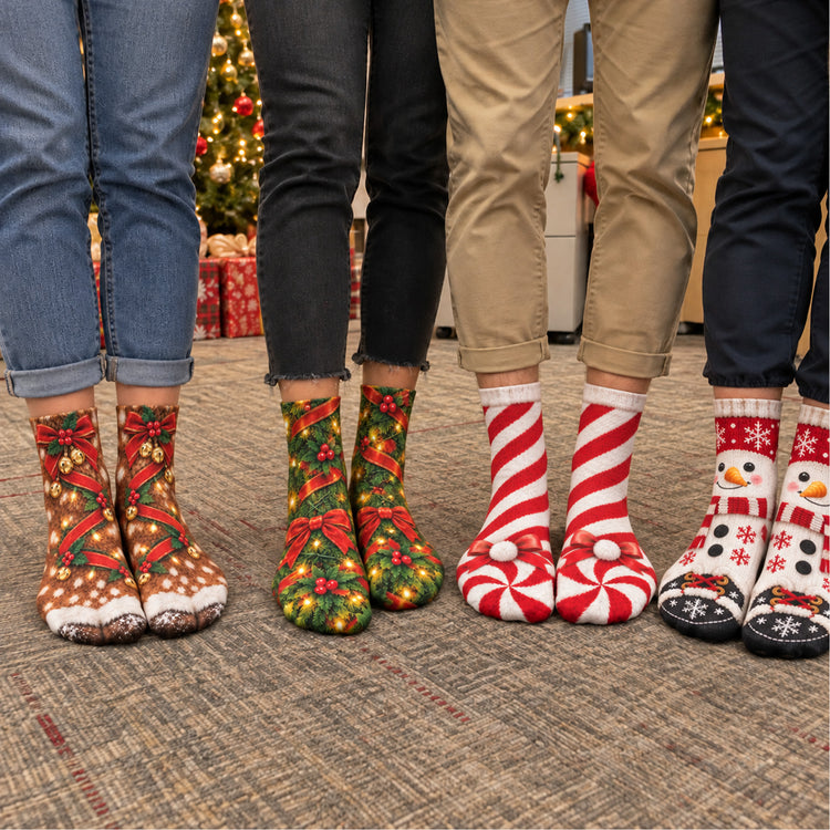 Funny Gag Gifts For Coworkers, Family, Kids - Christmas Jolly - Personalized Socks 1
