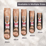 Funny Gag Gifts For Him, Coworkers, Family, Kids - American Vibe Style Bbq Party - Personalized Socks 5