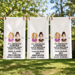 Funny Gift For Sister Mom Grandma Friend - Personalized Kitchen Towel 2