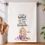 Funny Gifts For Bakers - For Her, Mom, Grandma, Wife Who Loves Cooking Baking - Personalized Kitchen Towel 3