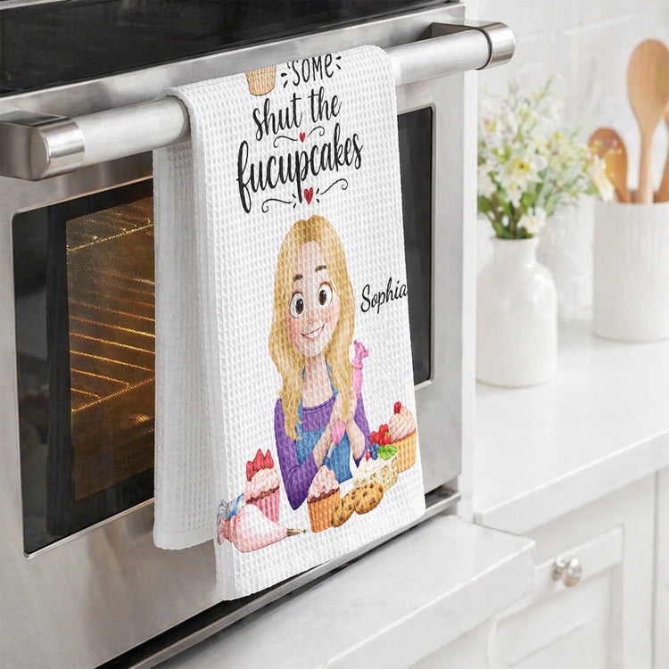 Funny Gifts For Bakers - For Her, Mom, Grandma, Wife Who Loves Cooking Baking - Personalized Kitchen Towel 4