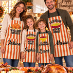 Funny Matching Family Friendsgiving Group Thanksgiving Party - Personalized Apron 1