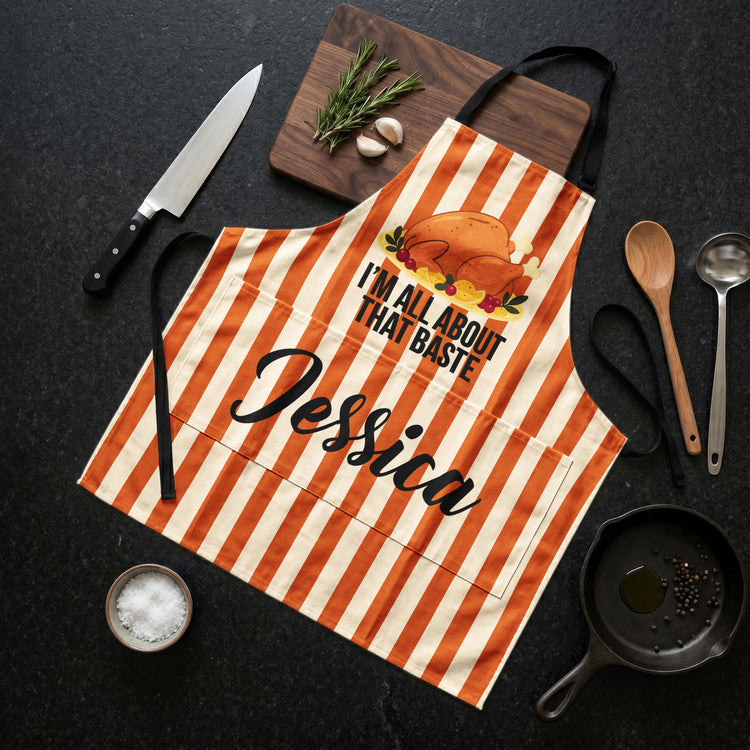 Funny Matching Family Friendsgiving Group Thanksgiving Party - Personalized Apron 2