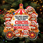 Funny Monkey Coworker Bulk Gifts - Gag Gift White Elephant Party - Personalized Ornament 2