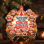 Funny Monkey Coworker Bulk Gifts - Gag Gift White Elephant Party - Personalized Ornament 4