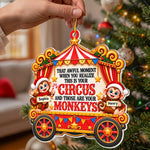 Funny Monkey Coworker Bulk Gifts - Gag Gift White Elephant Party - Personalized Ornament 5