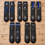 Funny Police 3D Thin Blue Line & K9 Design, Novelty Gag Gifts For Cops - Personalized Socks 1