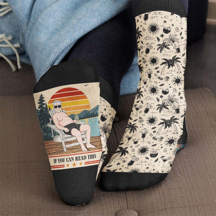 Funny Retirement - For Him, Her, Husband, Dad, Grandpa, Mom, Grandma, Coworker - Personalized Socks 6