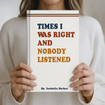 Funny Sarcastic Retro Notebook - Coworker Gag Gifts, White Elephant, Exchange Gifts - Personalized Hardcover Journal 6