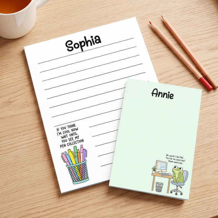 Funny Sarcastic Work Coworker Gift - Personalized Notepad 1