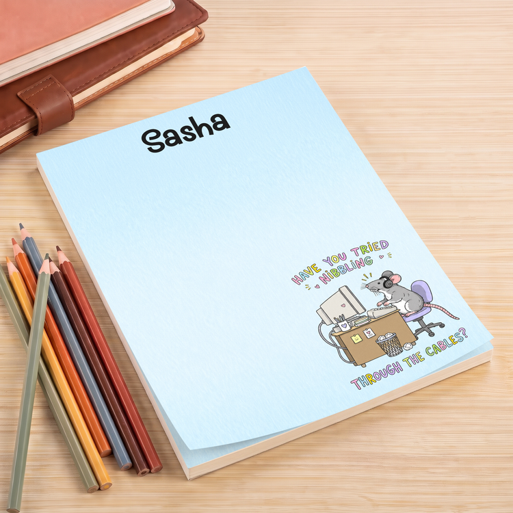 Funny Sarcastic Work Coworker Gift - Personalized Notepad 4