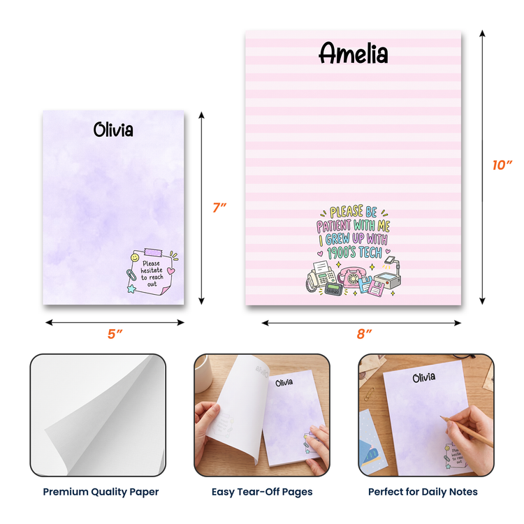 Funny Sarcastic Work Coworker Gift - Personalized Notepad 5