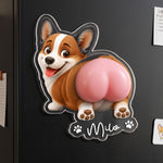 Funny Squishy Big Butt Gift For Dog Lover - Personalized Fridge Magnet 3