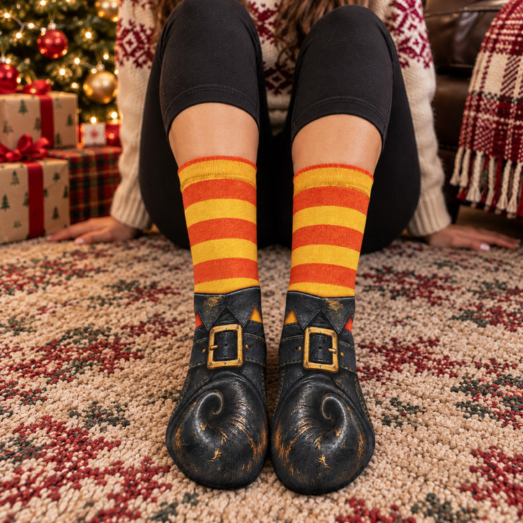 Funny Ugly Gag Gifts For Coworkers, Family, Besties - Witches Besties - Personalized Socks 7