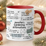 Gardening Affirmation Mug - Gift For Gardening Lover - Personalized Mug 3