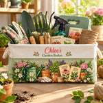 Gardening Stuffs Basket For Her, Mom, Grandma, Daughter - Personalized Storage Basket 1