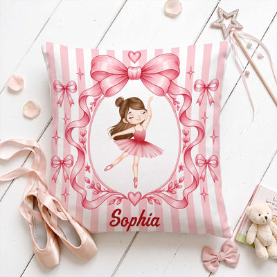 Gift For Ballet Lover, Ballerina, Daughter Granddaughter Gift Idea - Personalized Pillow