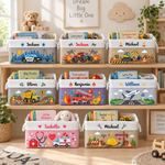 Custom Toy & Book Basket For Kids, Daughter, Son - Personalized Storage Basket 5