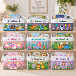 Custom Toy & Book Basket For Kids, Daughter, Son - Personalized Storage Basket 6