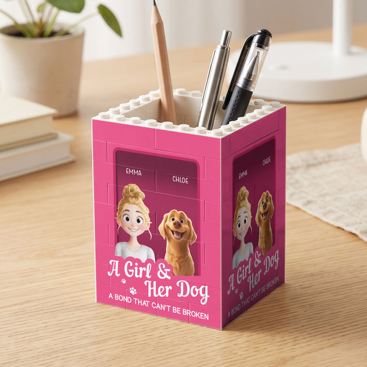 Gift For Dog Lover Stationery Toy Box Style - Personalized Pen Holder 1