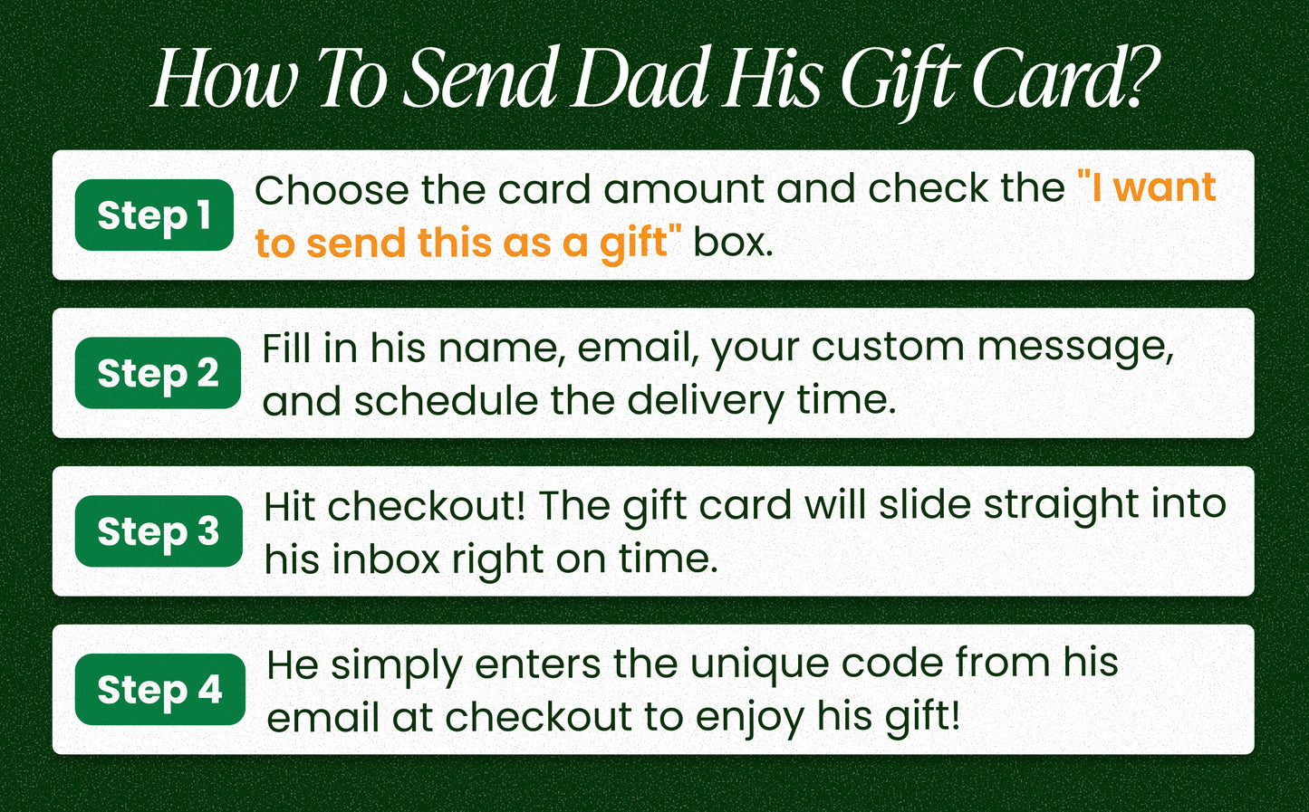 Father's Day Macorner Gift Card