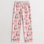 Girly Sleepwear For Pet Lover, Gift For Her, Custom Photo Pet Portrait Watercolor - Personalized Pajamas 3