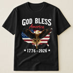 God Bless America Eagle Cross 1776-2026 - Shirt