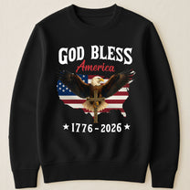 God Bless America Eagle Cross 1776-2026 - Shirt