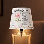 God Says I Am Christian Gifts Name In Bible Verse - Personalized Night Light 1