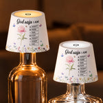 God Says I Am Christian Gifts Name In Bible Verse - Personalized Night Light 2