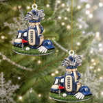 Golf Bag 3D Relief Acrylic Xmas For Golf Lover Golfer Dad - Personalized Ornament 2