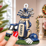 Golf Bag 3D Relief Acrylic Xmas For Golf Lover Golfer Dad - Personalized Ornament 4