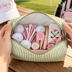 Golf Essentials Bag Golfer Travel Pouch Gift For Her - Personalized Makeup Bag 5