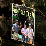 Golf Magazine Gift For Golf Lover Goft Team - Personalized Ornament 5