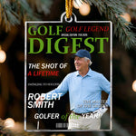 Golfer Of The Year - Personalized Ornament 2