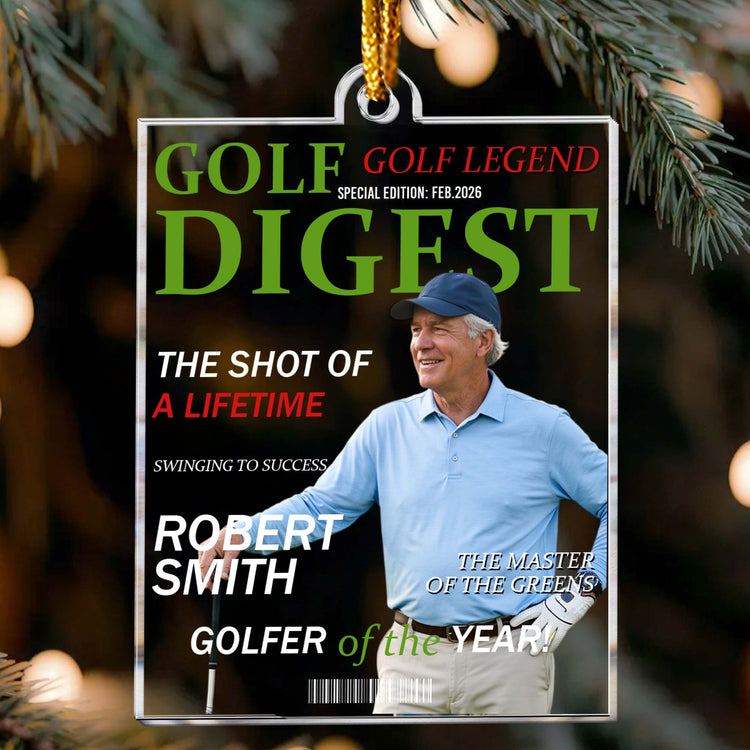Golfer Of The Year - Personalized Ornament 2