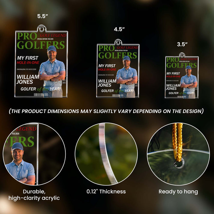 Golfer Of The Year - Personalized Ornament 5