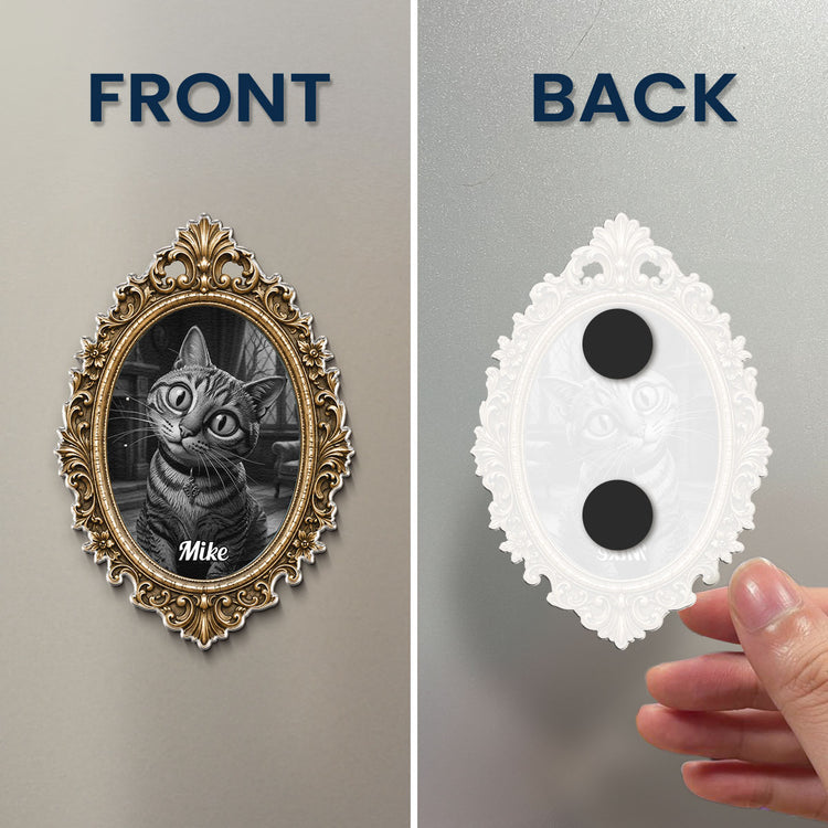 Gothic Christmas Art Clay For Pet - Personalized Magnet 6