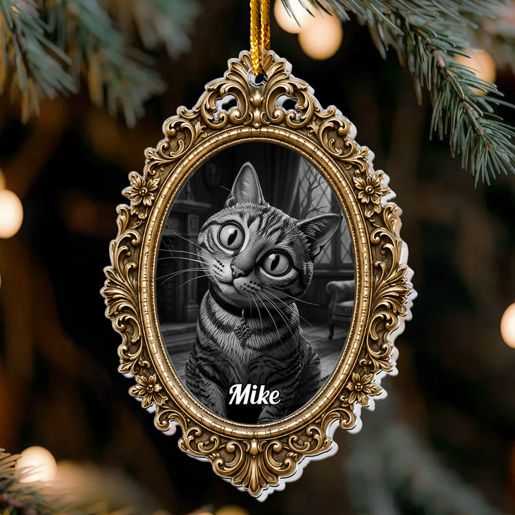 Gothic Christmas Art Clay For Pet - Personalized Ornament 3
