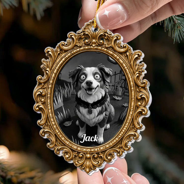 Gothic Christmas Art Clay For Pet - Personalized Ornament 4