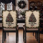 Gothic Christmas Style Our Family - Personalized Chair Back Cover 1