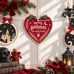 Gothic Christmas With Our Family - Personalized Garland Banner 2