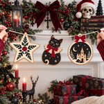 Gothic Christmas With Our Family - Personalized Garland Banner 3