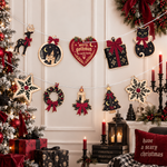 Gothic Christmas With Our Family - Personalized Garland Banner 4