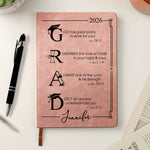 Graduation Motivation God Has Great Plans For You - Personalized Leather Journal