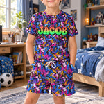 Graffiti Name Custom - Personalized Kids Clothing Set 1
